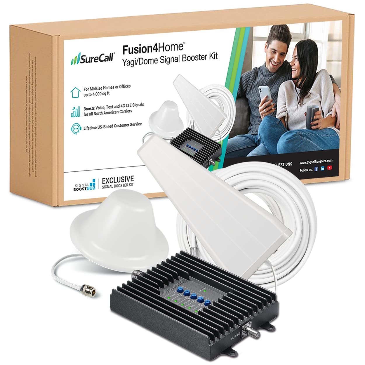 Amazon.com: SureCall Fusion4Home Cell Phone Signal Booster for