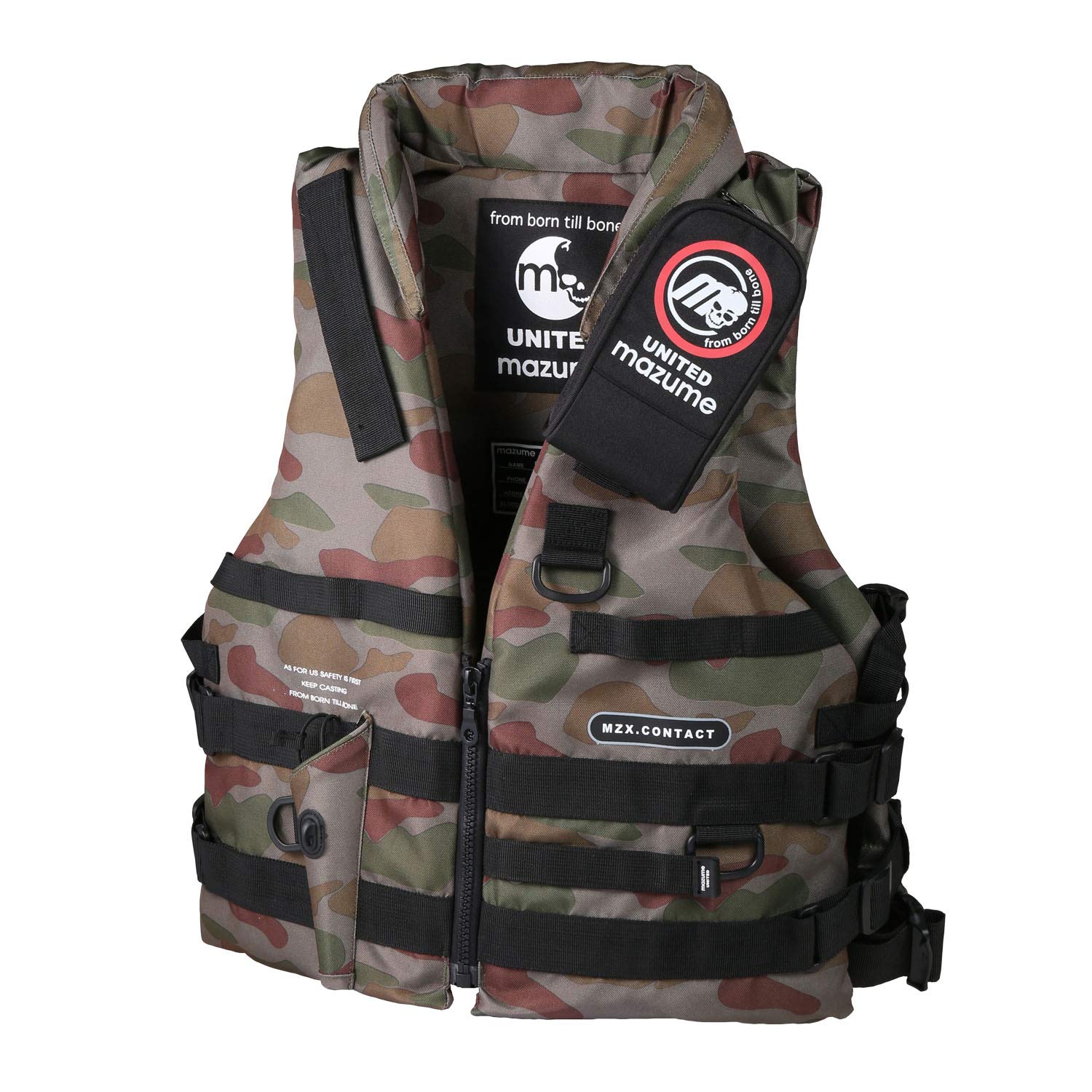 Amazon | マズメ MZX コンタクトライフジャケット MZXLJ-073-01 カモ