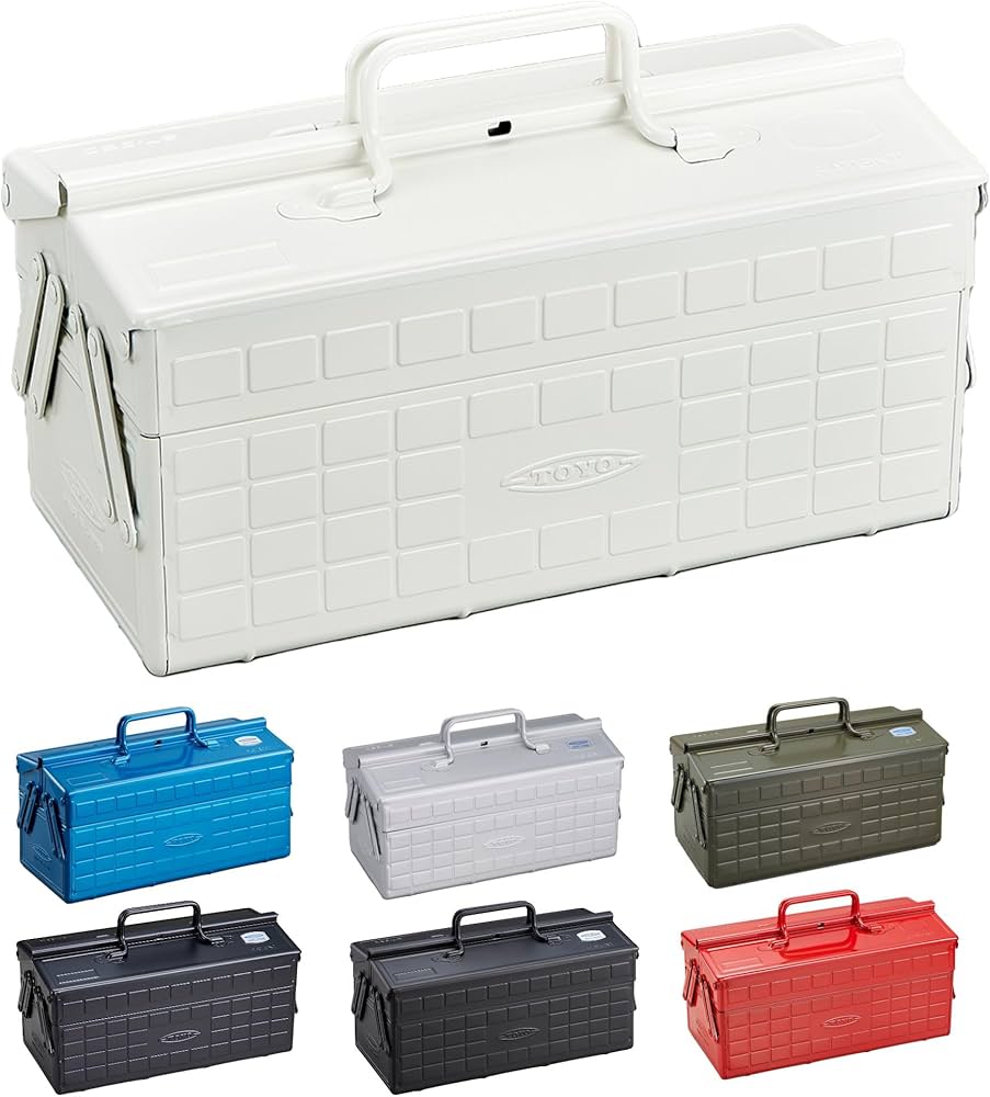 Amazon.co.jp: 東洋スチール(TOYO) 2段式スチール製工具箱 ST-350