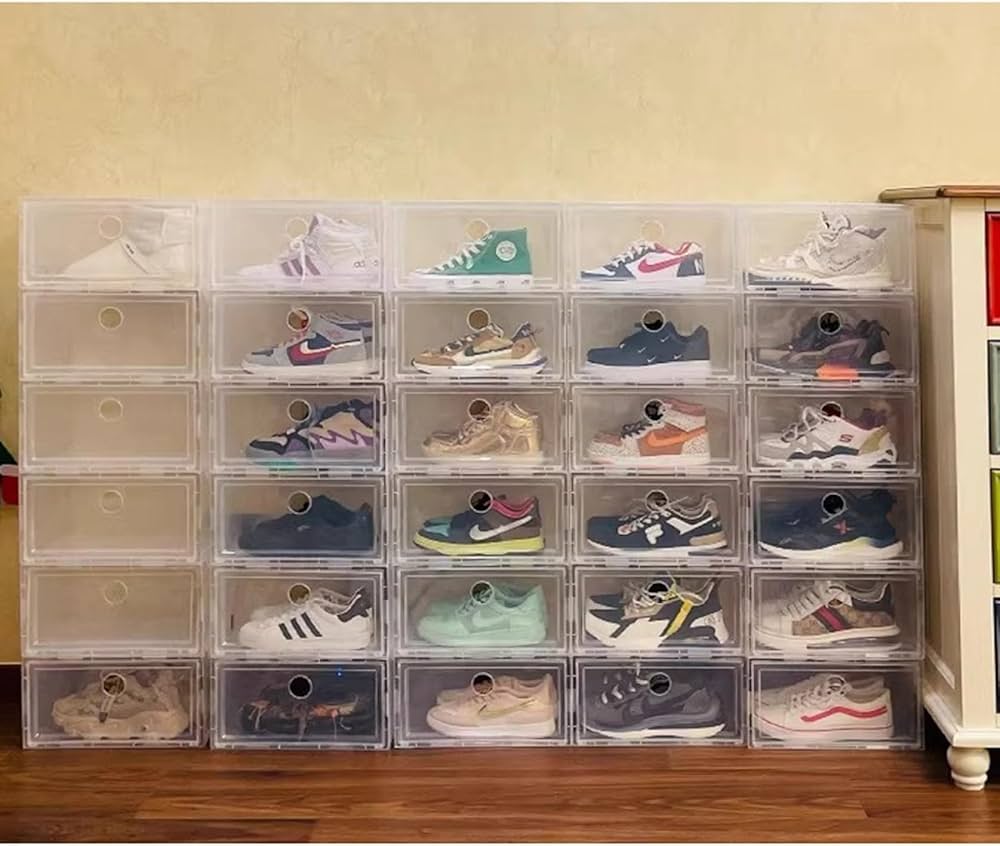 Amazon.co.jp: シューズボックス クリア シューズラック 引き出し 透明