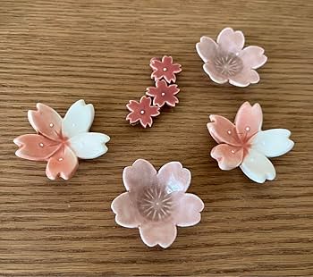 Amazon.co.jp: madu 箸置き 桜 さくら マディ 5点セット : ホーム