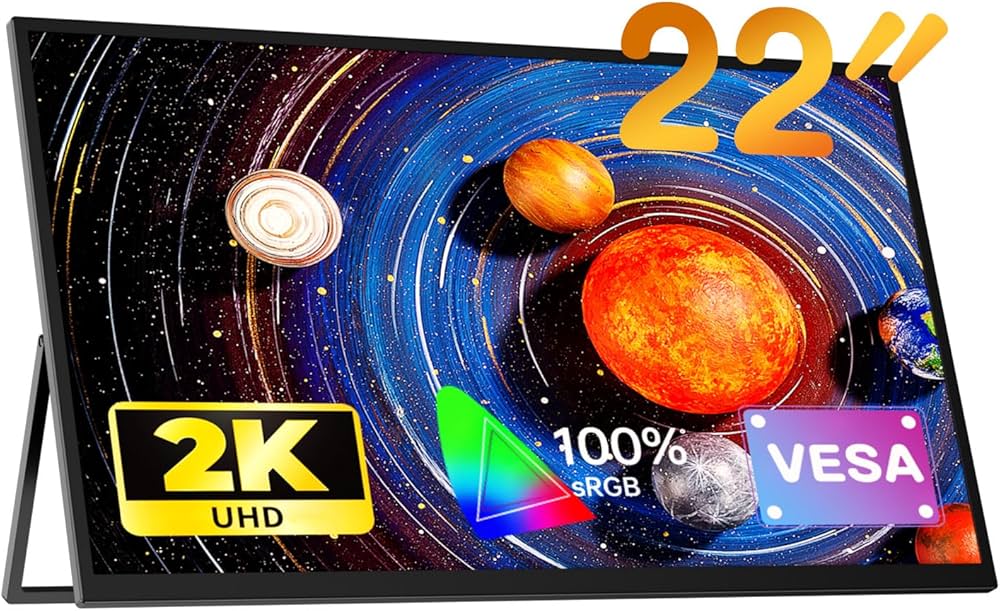 Amazon.co.jp: UPERFCET モバイルモニター 22インチ モバイル