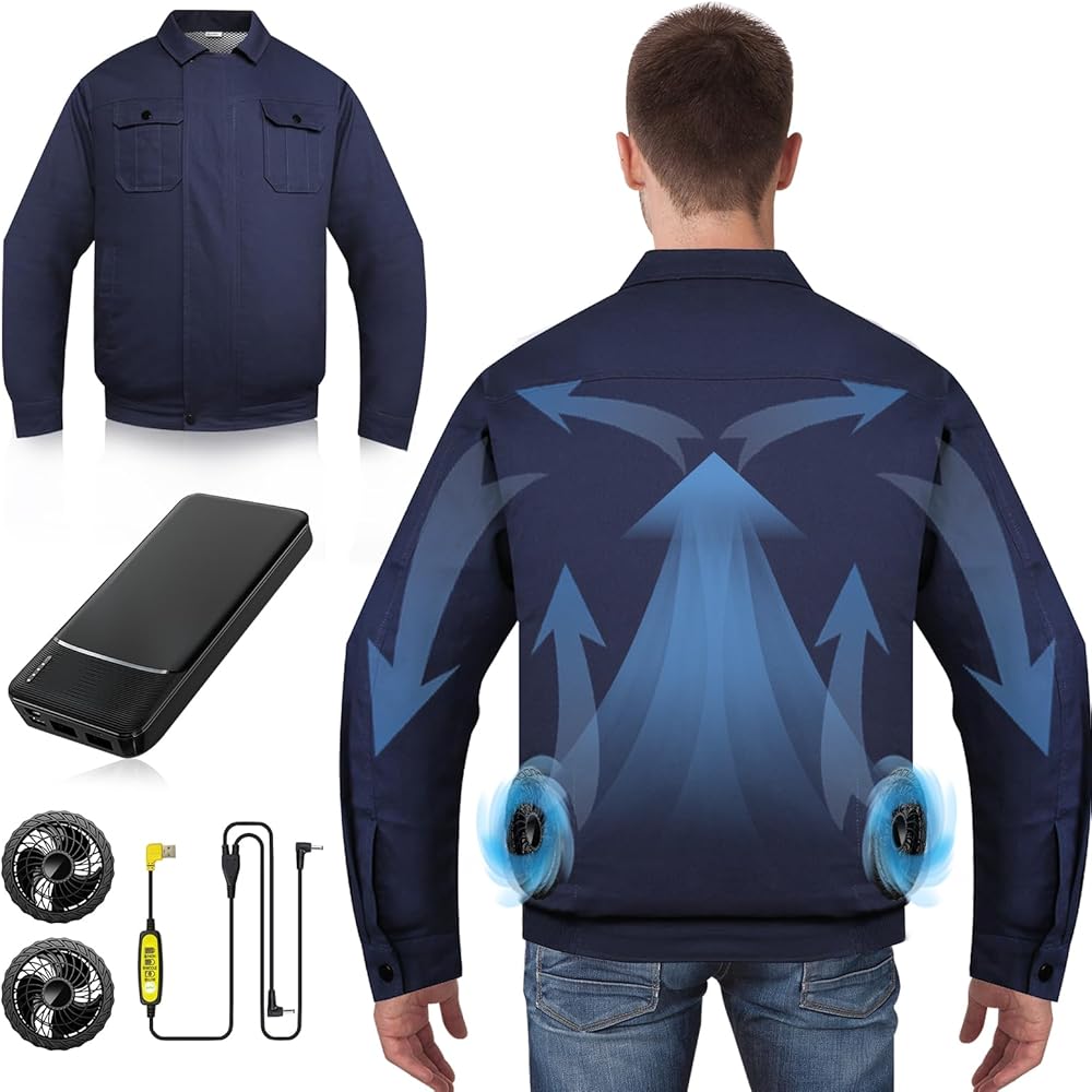 Amazon.co.jp: [barkyo] 空調作業服 ファンバッテリーセット 30000mAh