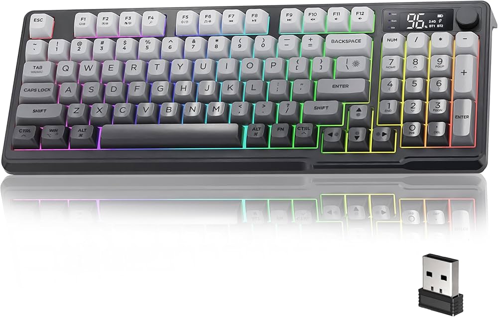 Amazon | ATTACK SHARK x FREE WOLF M96 ゲーミングキーボード