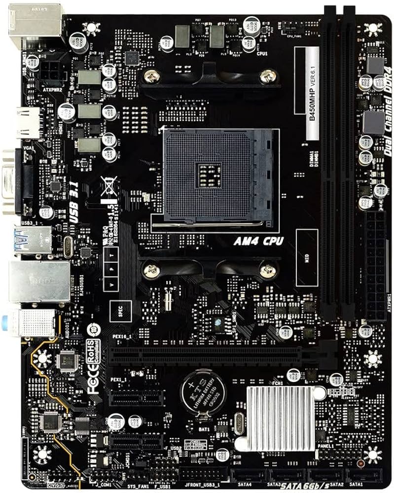 Amazon | BIOSTAR AMD B450チップセット搭載MicroATXマザーボード