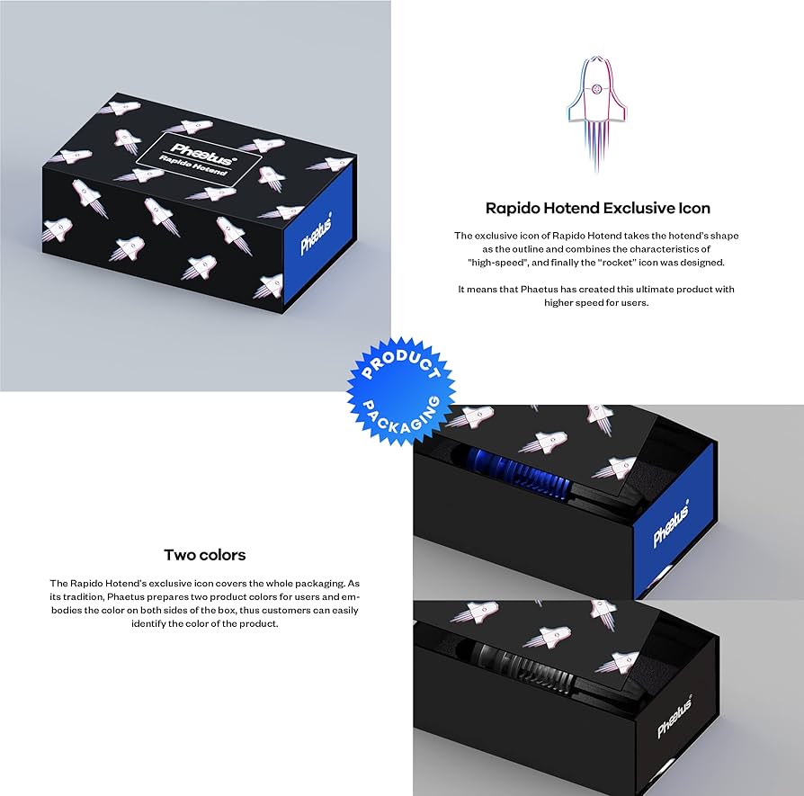 Amazon.co.jp: Phaetus Rapido オールメタル ホットエンド 高速印刷 3D