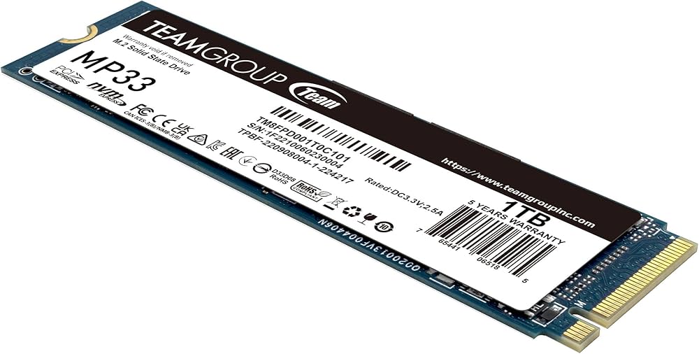 Amazon | TEAMGROUP MP33 PRO 1TB SLCキャッシュ 3D NAND TLC NVMe 1.3
