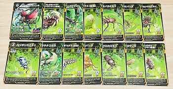 Amazon.co.jp: 蟲神器 第2弾 カード 14枚 緑 セミコンプリートセット