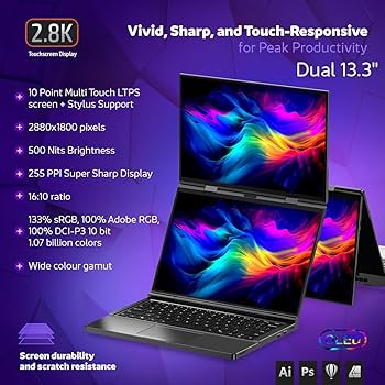 Amazon.com: GPD Duo Dual-Screen Laptop: 13.3