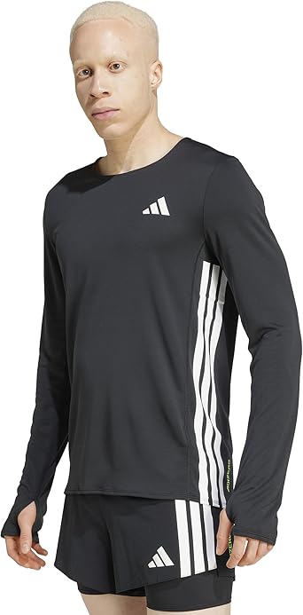 Amazon.co.jp: Adidas Running Long Sleeve T-Shirt, Adizero L T