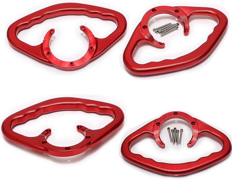 Amazon | 燃料ガソリンタンクハンドルオートバイリア乗客グラブバー