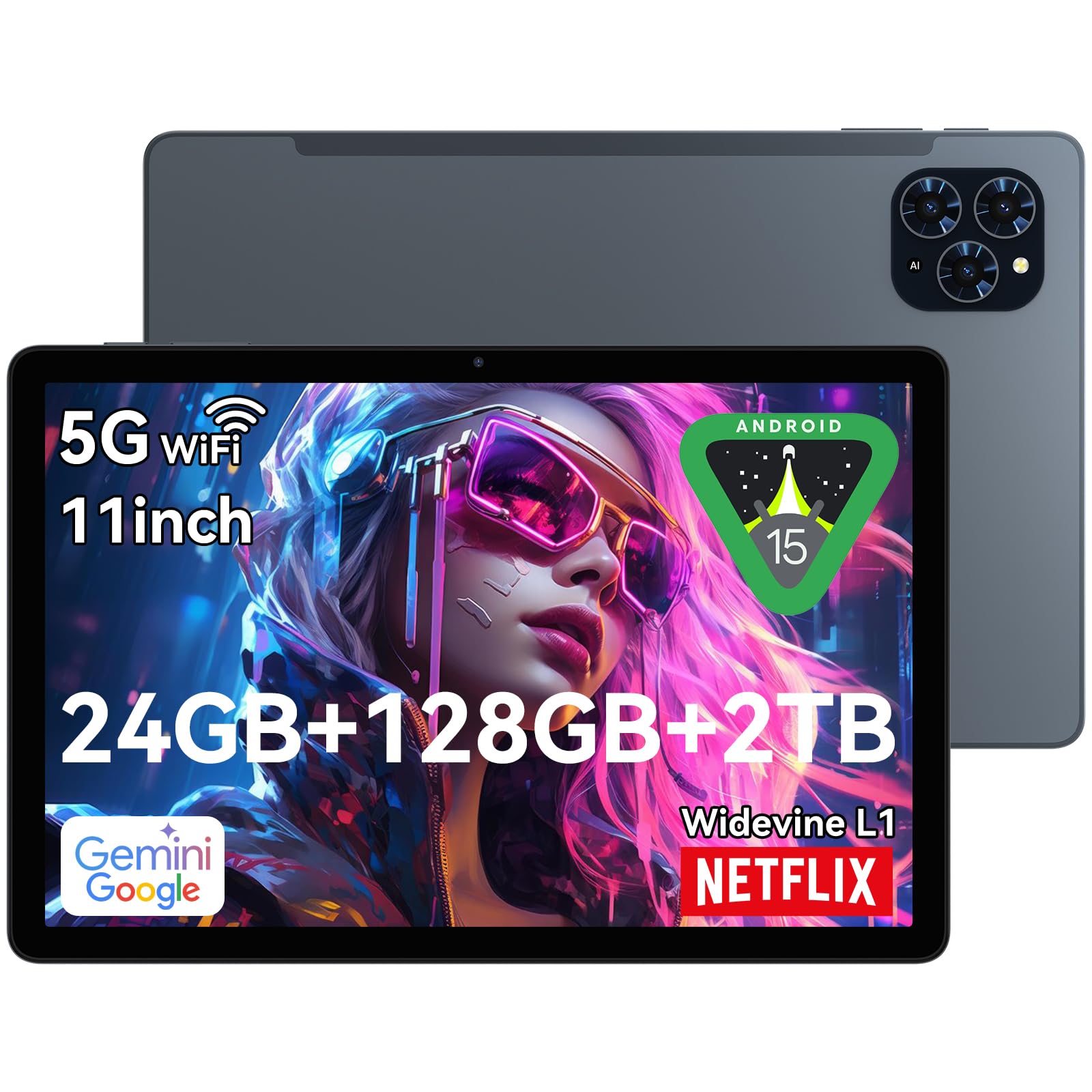 Amazon.com : TABWEE Tablet 11 Inch Android 15 Tablets T90, 1920