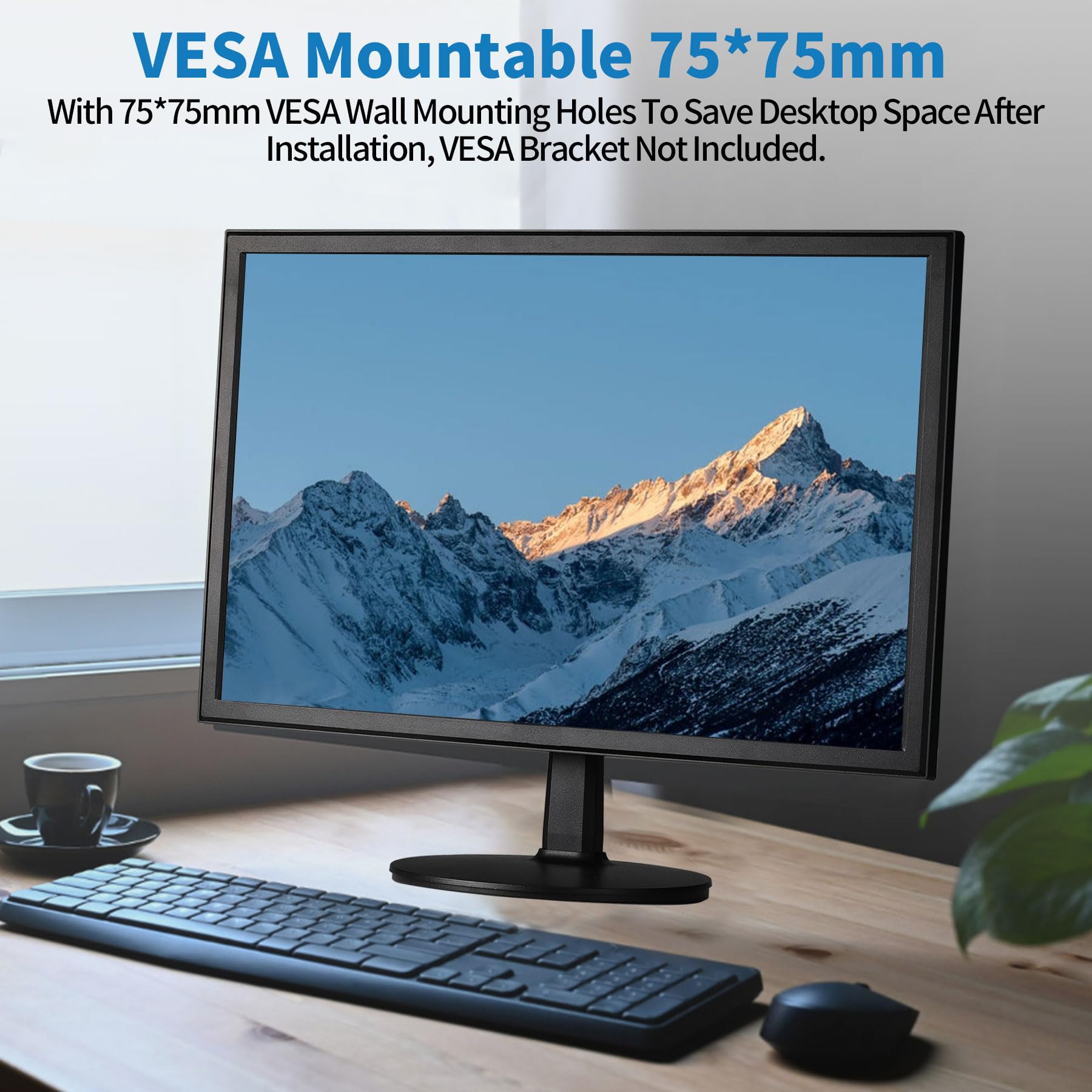 Amazon.co.jp: PC モニター 19インチ スピーカー内蔵 Insykktrkig LED