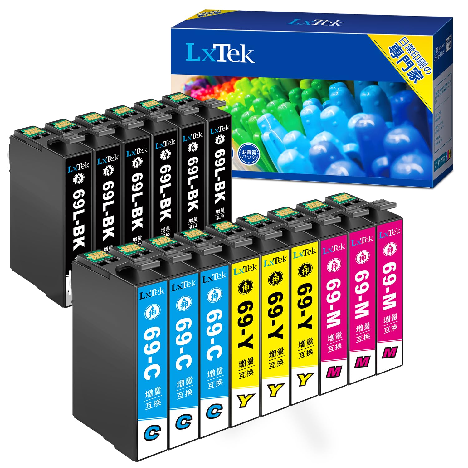 Amazon.co.jp: LxTek IC4CL69 互換インクカートリッジ エプソン(Epson