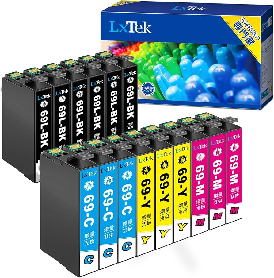 Amazon.co.jp: LxTek IC4CL69 互換インクカートリッジ エプソン(Epson