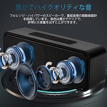 Amazon.co.jp: スピーカー bluetooth, 5000mAh 20W 防水スピーカー