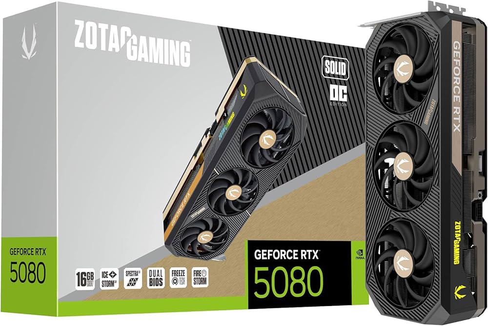 Amazon | ZOTAC ゲーミング GeForce RTX 5080 Solid OC DLSS 4 16GB