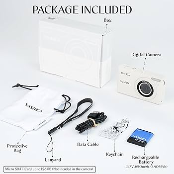 Amazon | Yashica DigiMate 64MP 4K Ultra HD デジタルカメラ-オフ