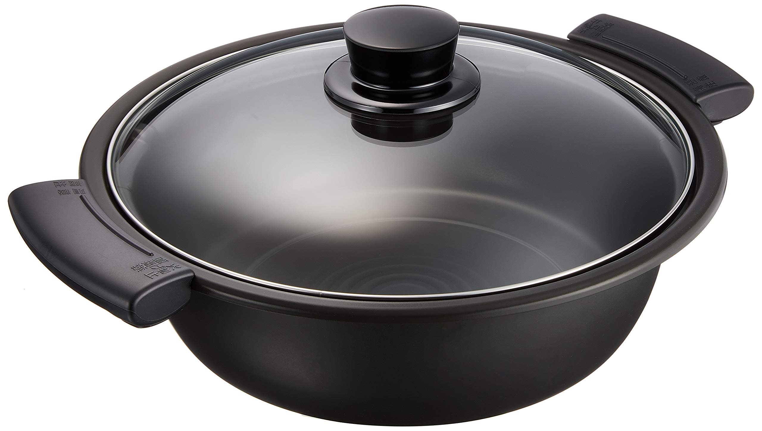 Amazon | パナソニック IH対応 鍋 ガラスふた付 卓上 ブラック KZ-AN10