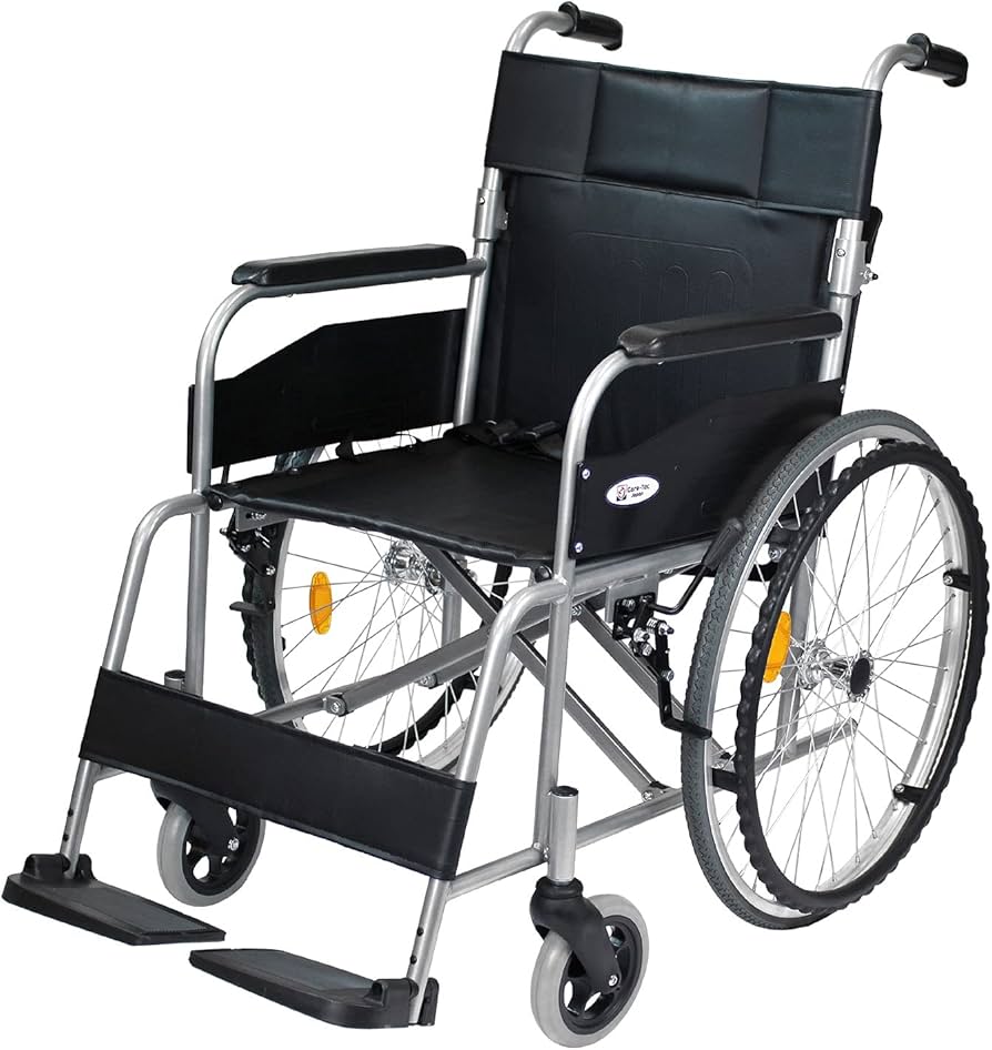 Amazon | ケアテックジャパン 自走式 スチール製 折りたたみ 車椅子
