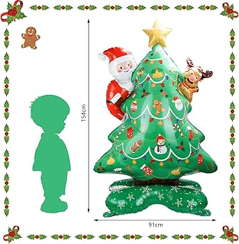 Amazon | Chisafly クリスマス バルーン 大きい 自立 3点セット