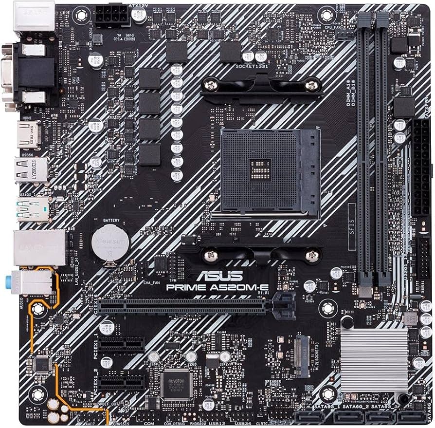 Amazon.com: Asustek Computer Prime A520M-E AMD A520 (Ryzen AM4