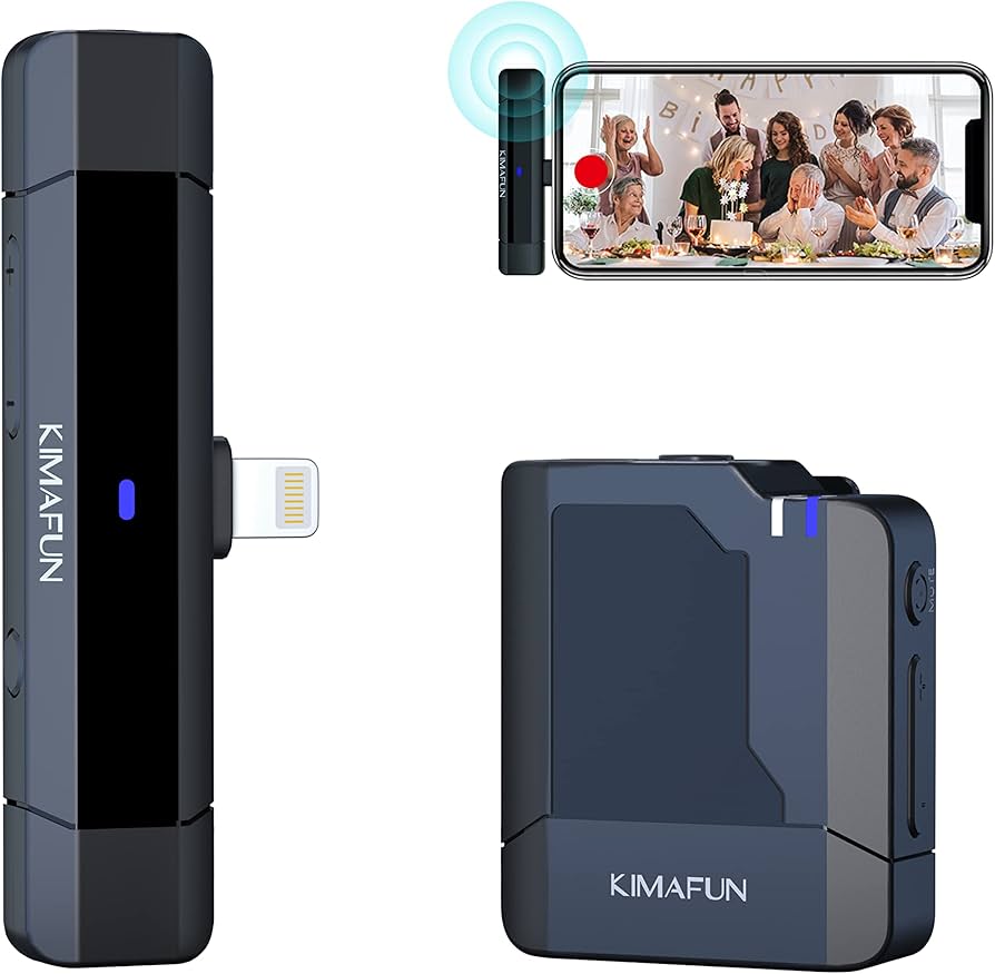 Amazon | ピンマイク ワイヤレスマイク KIMAFUN iPhone/iPad用