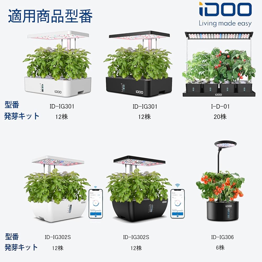 Amazon.co.jp: iDOO 水耕栽培キット 発芽キット専用交換 備品