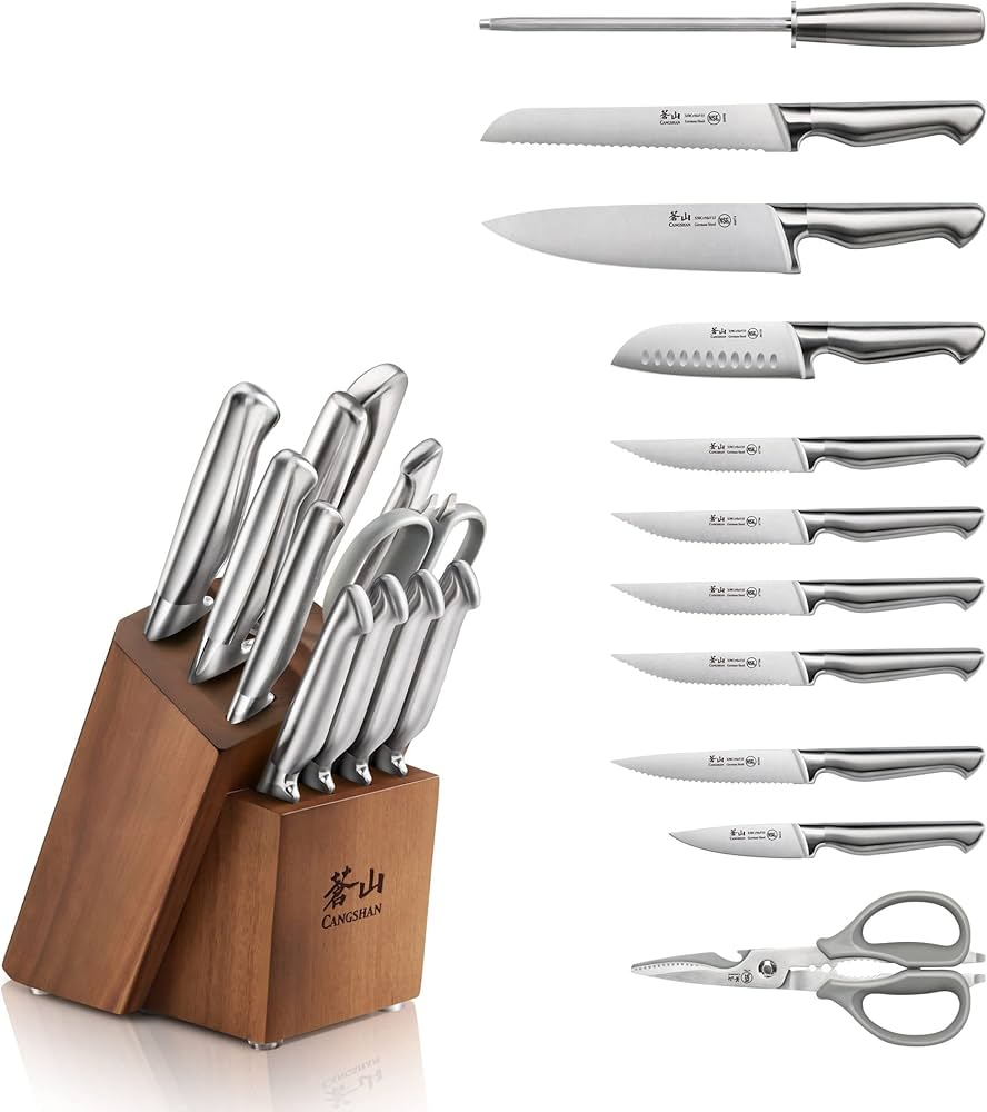 Amazon.com: Cangshan Sanford Series 1027150 German Steel 12-Piece