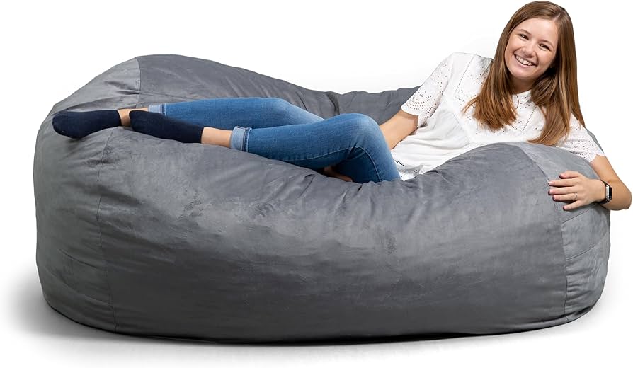 Amazon.com: Big Joe Fuf 7Ft Giant Foam Bean Bag Chair, Oversized