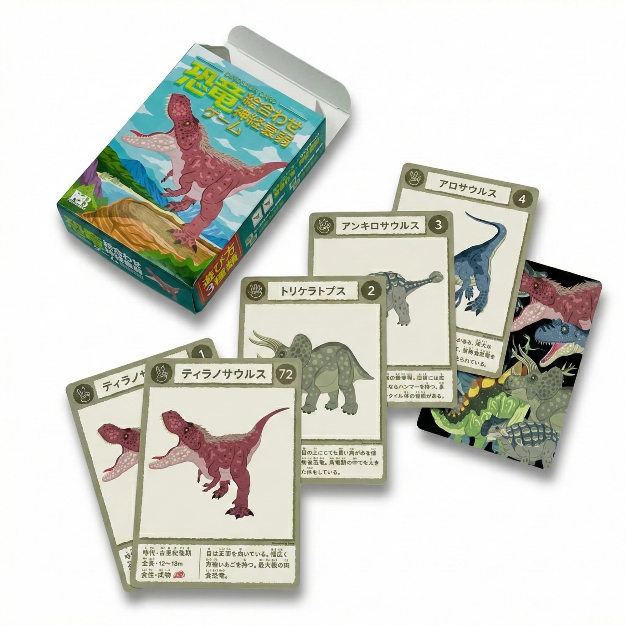 Amazon.co.jp: 子供 カードゲーム (恐竜ペアカード・神経衰弱) : おもちゃ