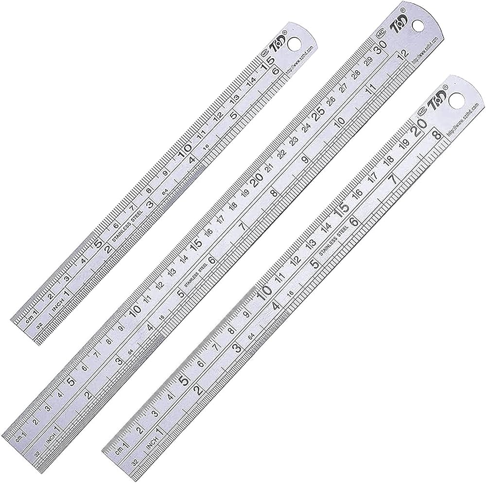 Amazon | MOLATE 3種セットステンレス直尺 定規 測定工具 両側 測量