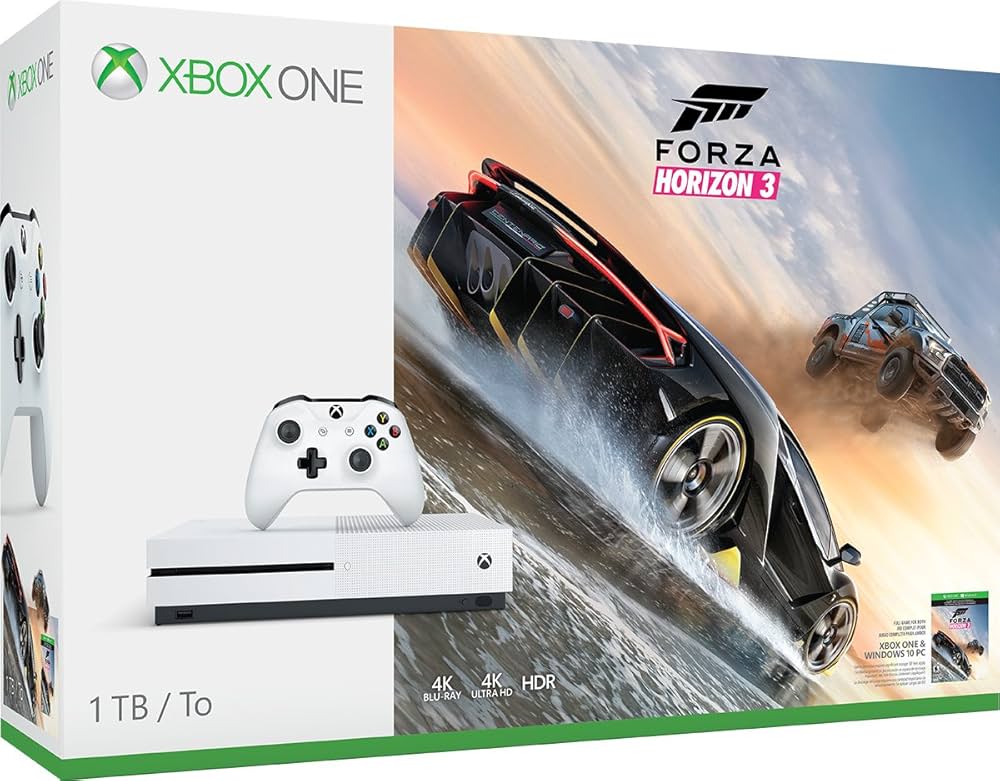 Xbox One S 1TB Console - Forza Horizon 3 Bundle: Xbox One: Video