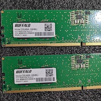 Amazon.co.jp: DDR5メモリ 16GB8GB2枚組 BUFFALO D5U48A-X8HMJ DDR5