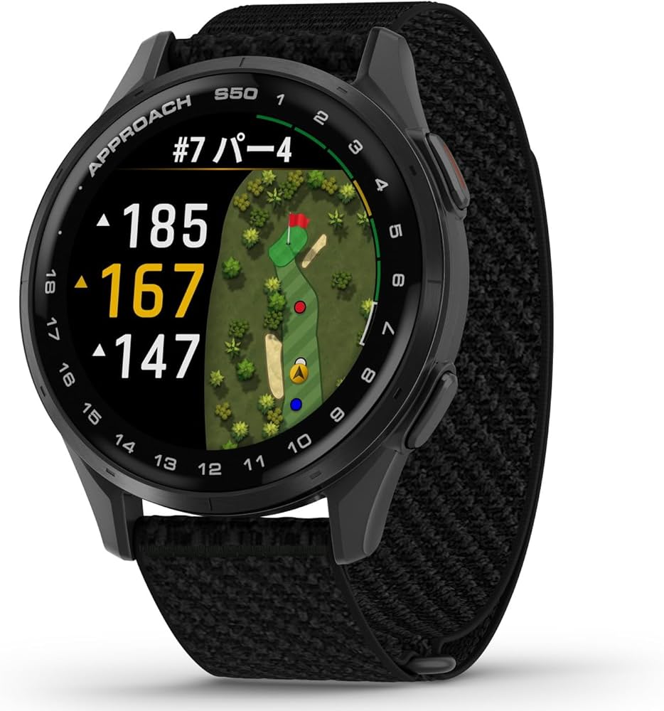 Amazon | ガーミン(GARMIN) Approach S50 Black ゴルフGPSウォッチ