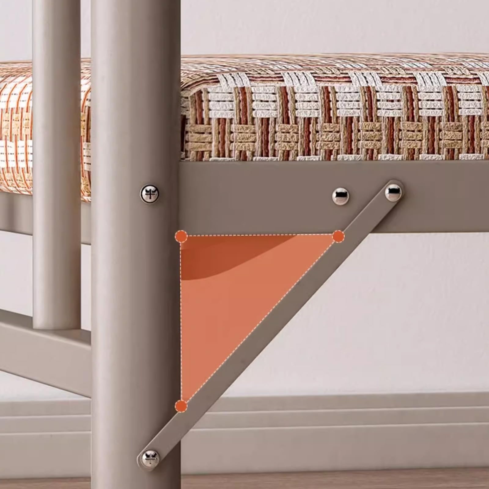 Amazon｜簡易折りたたみベッド マットレスなし 厚みのある鉄骨フレーム