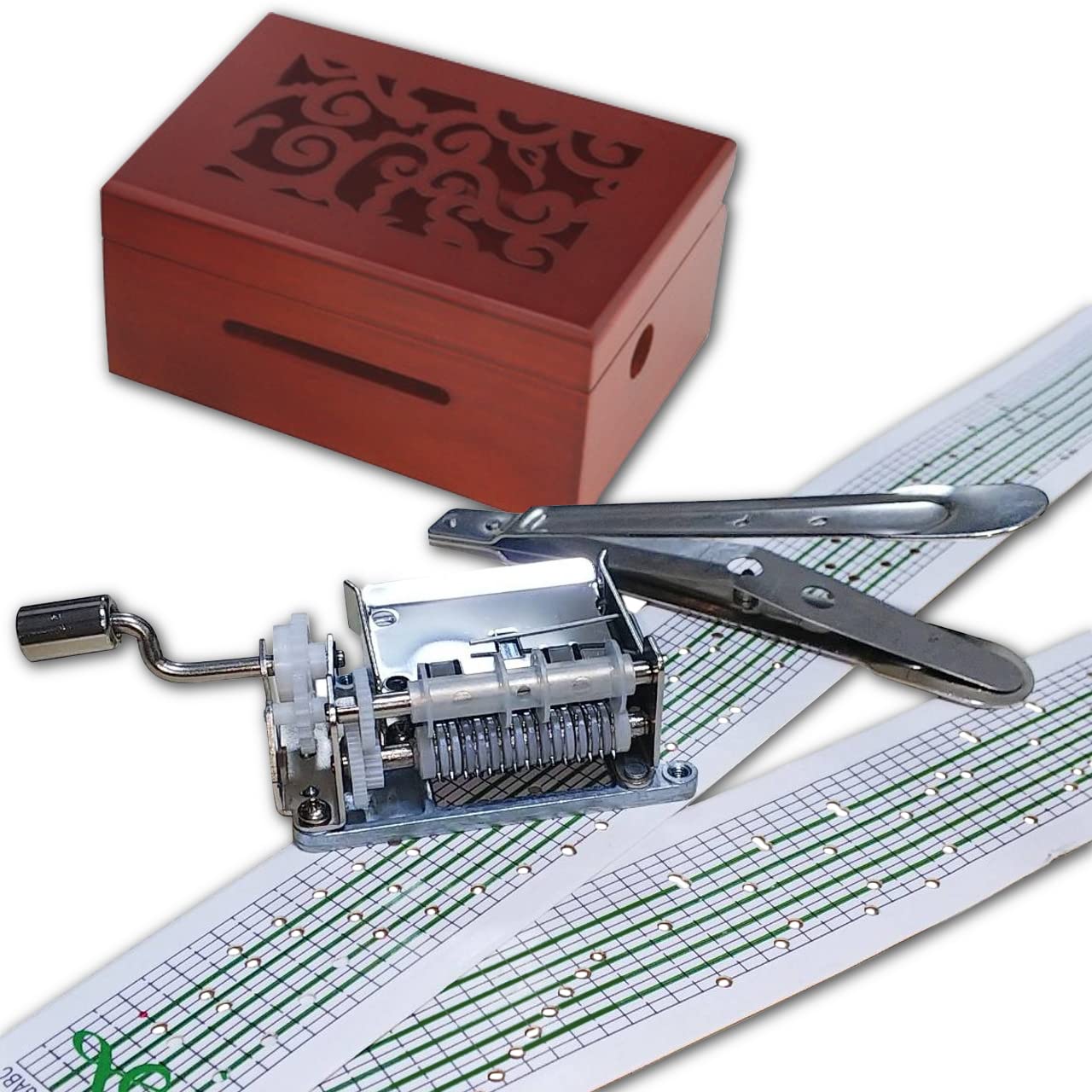 Amazon | VICHE CATT 手回しオルゴール 手作り オルゴール 初心者 工作