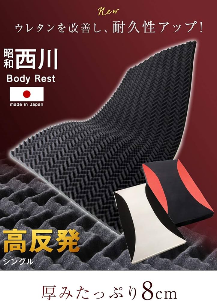 Amazon.co.jp: 昭和西川 Body Rest 日本製 敷き布団 洗えるカバー 収納