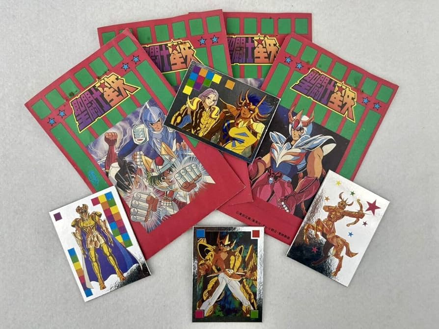 Amazon.co.jp: 昭和 レトロ 聖闘士星矢 マグネット シール 4個セット