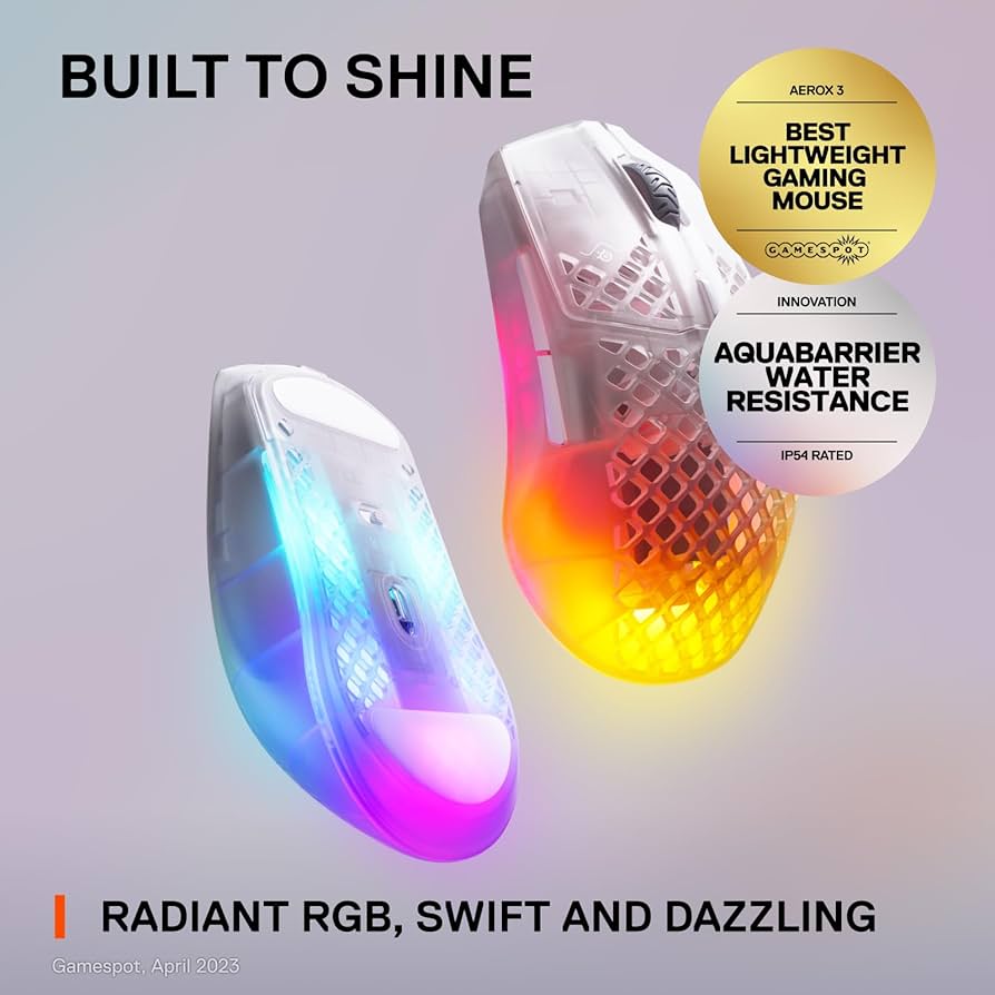 Amazon.co.jp: SteelSeries ゲーミングマウス 無線 Aerox 3 Wireless