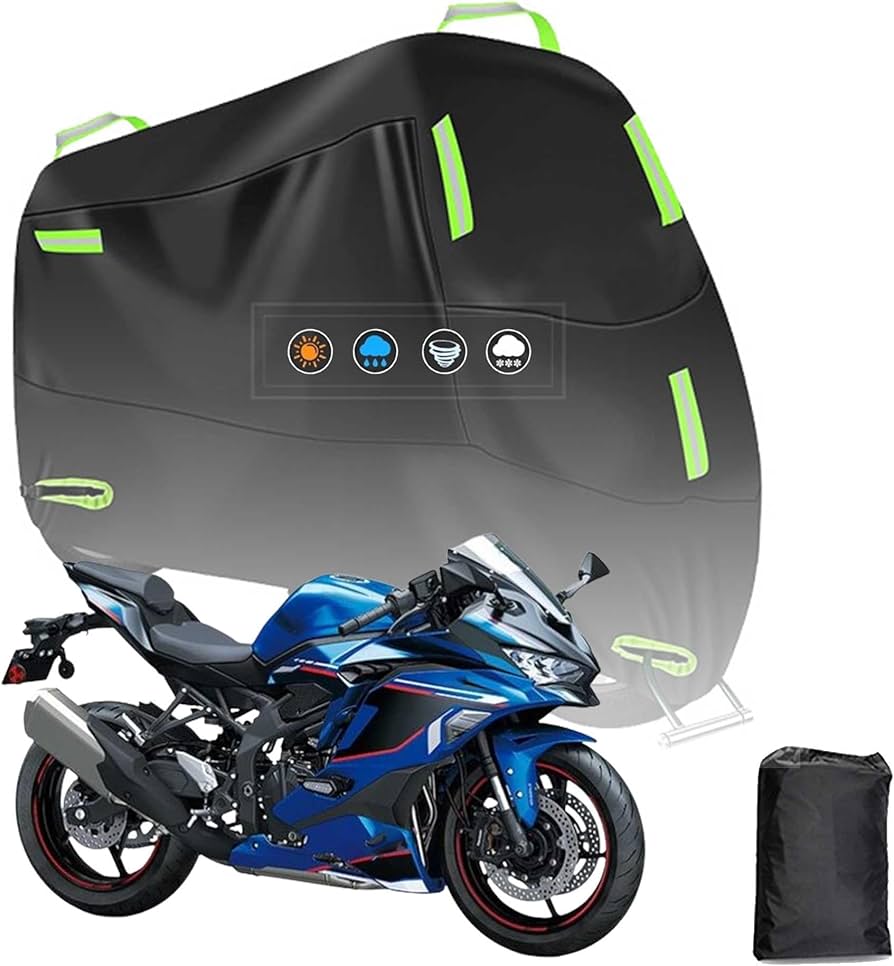 Amazon | に適用 カワサキニンジャZX-4R SE バイクカバー 210D 全天候