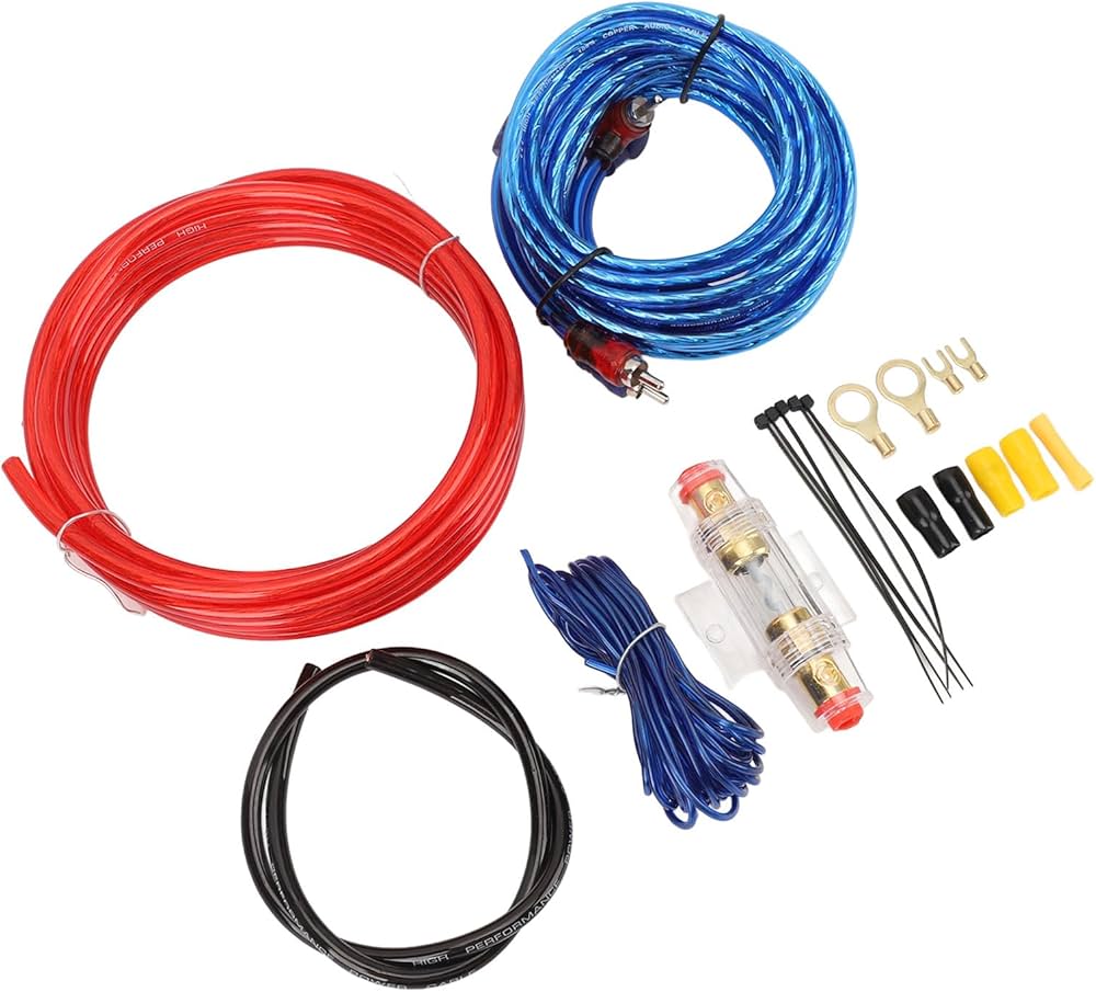 Amazon.co.jp: サブウーファーアンプ配線キット、60Aヒューズ付き10