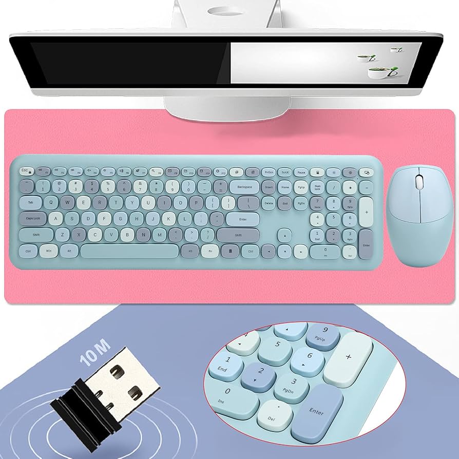 Amazon.co.jp: ワイヤレスキーボードマウスセット デスクトップラップ