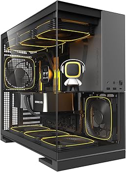 Amazon | GEOMETRIC FUTURE ミドルタワーPCケース Model 5 Gray 強化