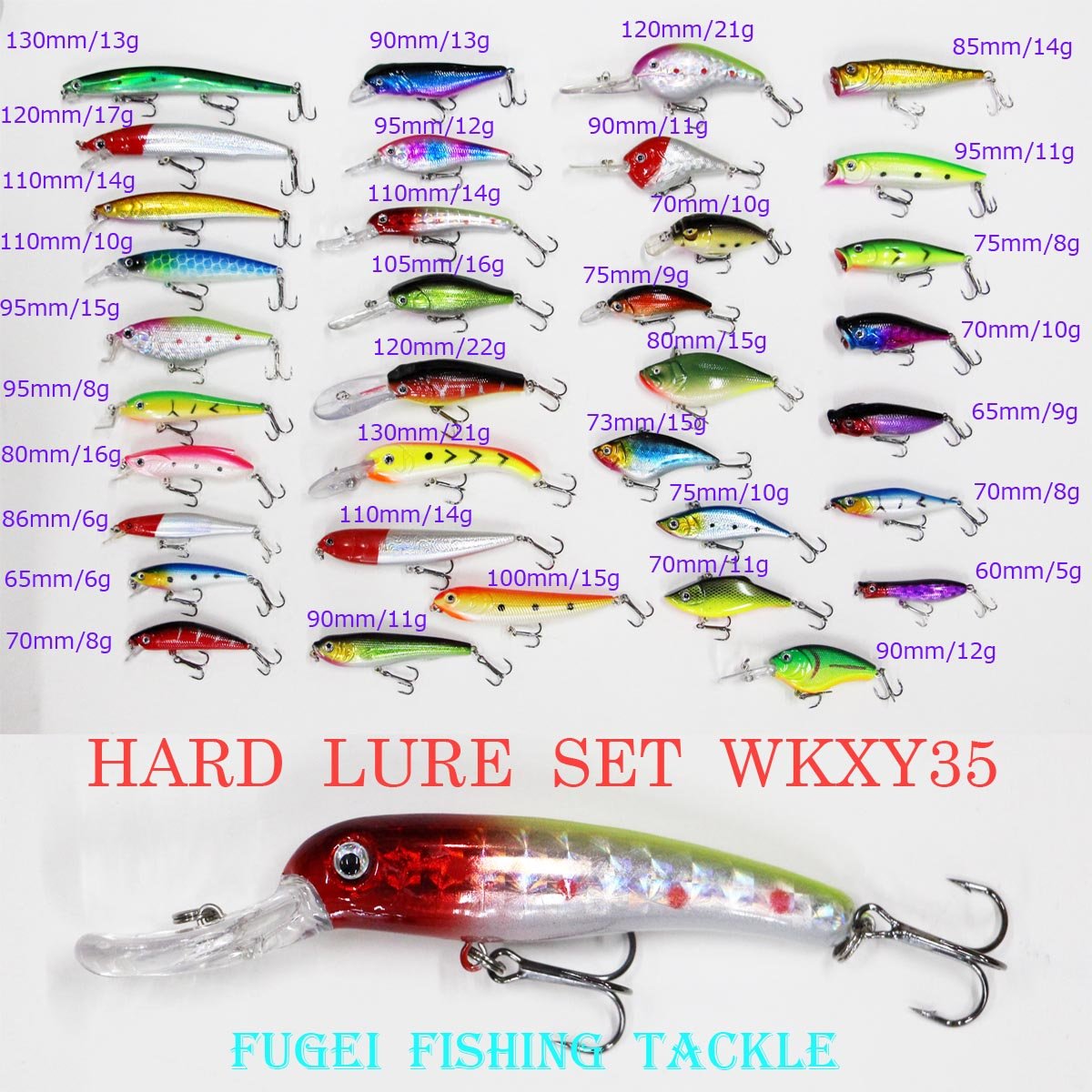 Amazon.co.jp: ルアー 35個 セット バス釣り ハードルアー A12WKMB35