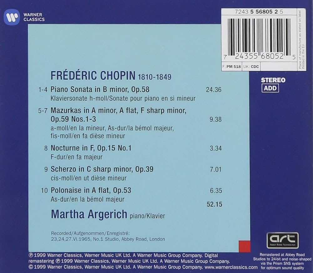 Frederic Chopin, Martha Argerich - Martha Argerich: The Legendary
