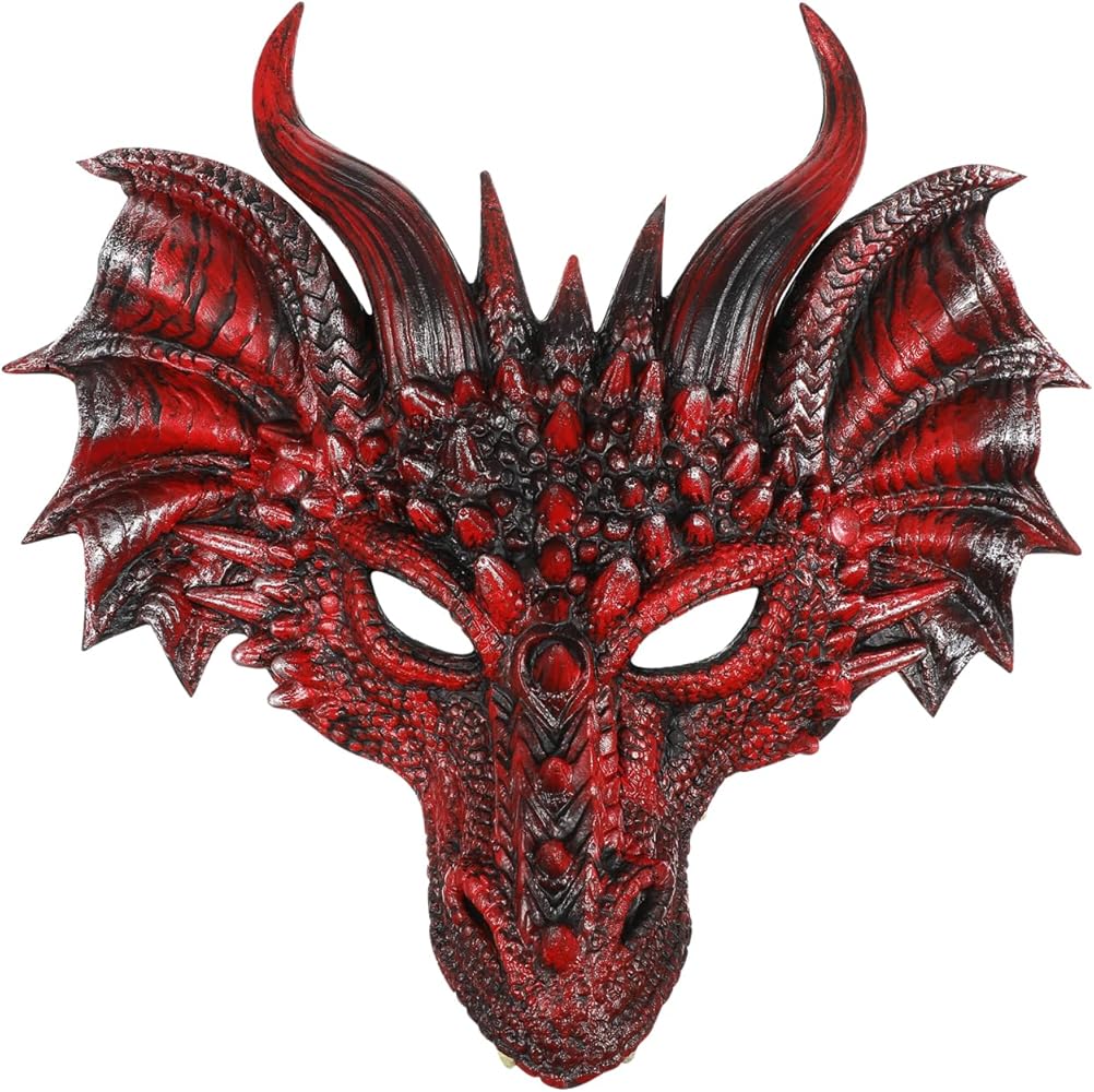 Amazon.com: Toddmomy Halloween Dragon Masks Dragon Head Masks
