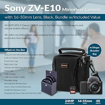 Amazon | ソニー ミラーレス交換レンズ Vlogカメラ ZV-E10 APS-C 16