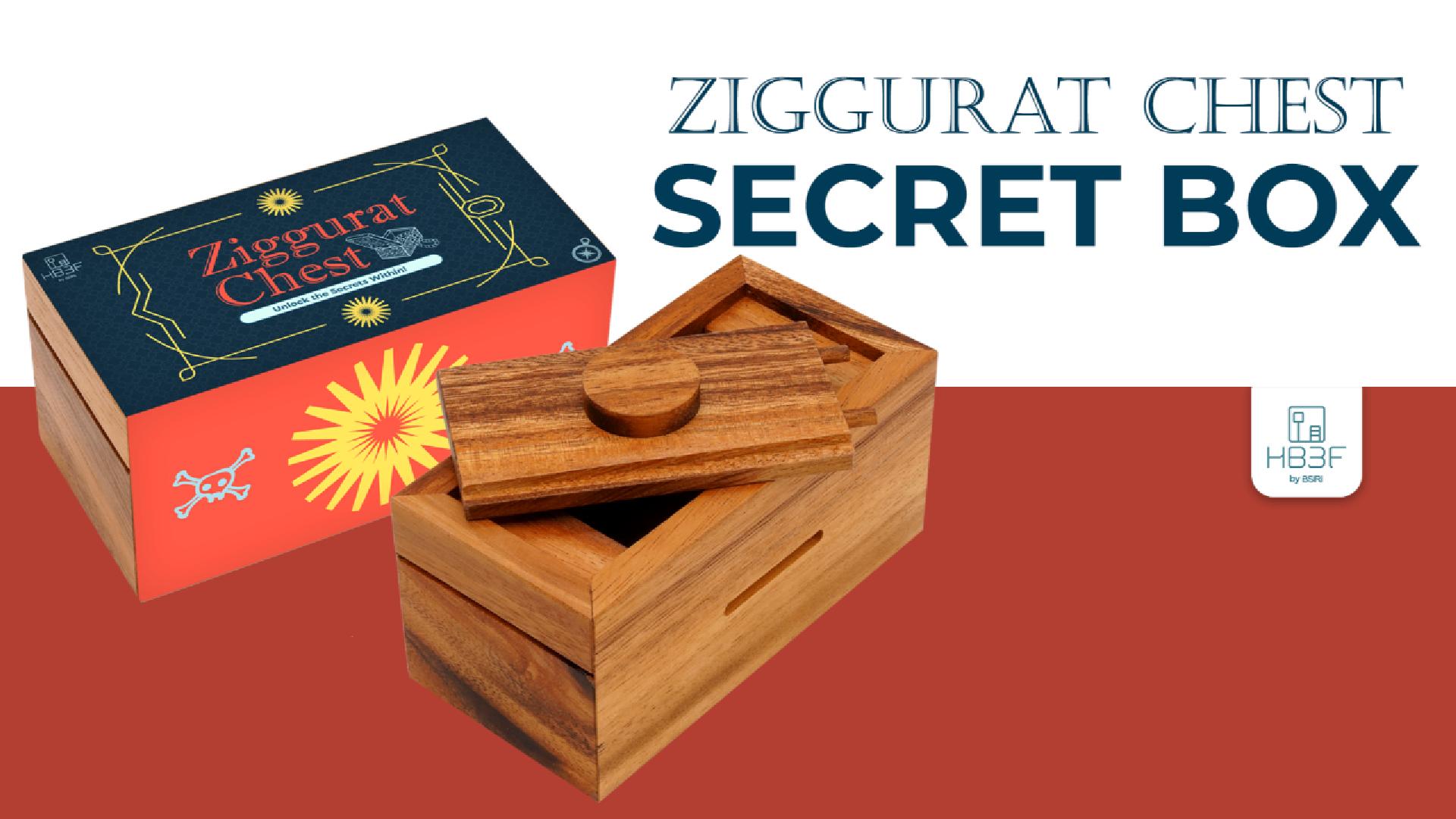 Amazon.com: BSIRI Ziggurat Chest Secret Box Brain Teaser Wooden