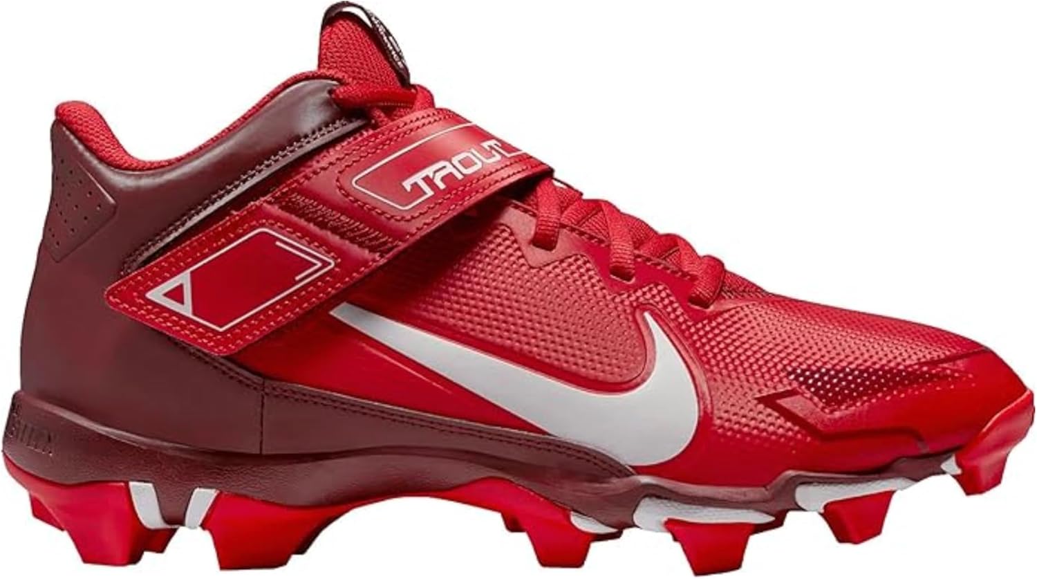 Amazon | Nike (ナイキ) メンズ スパイク, レッド-ホワイト, 7.5